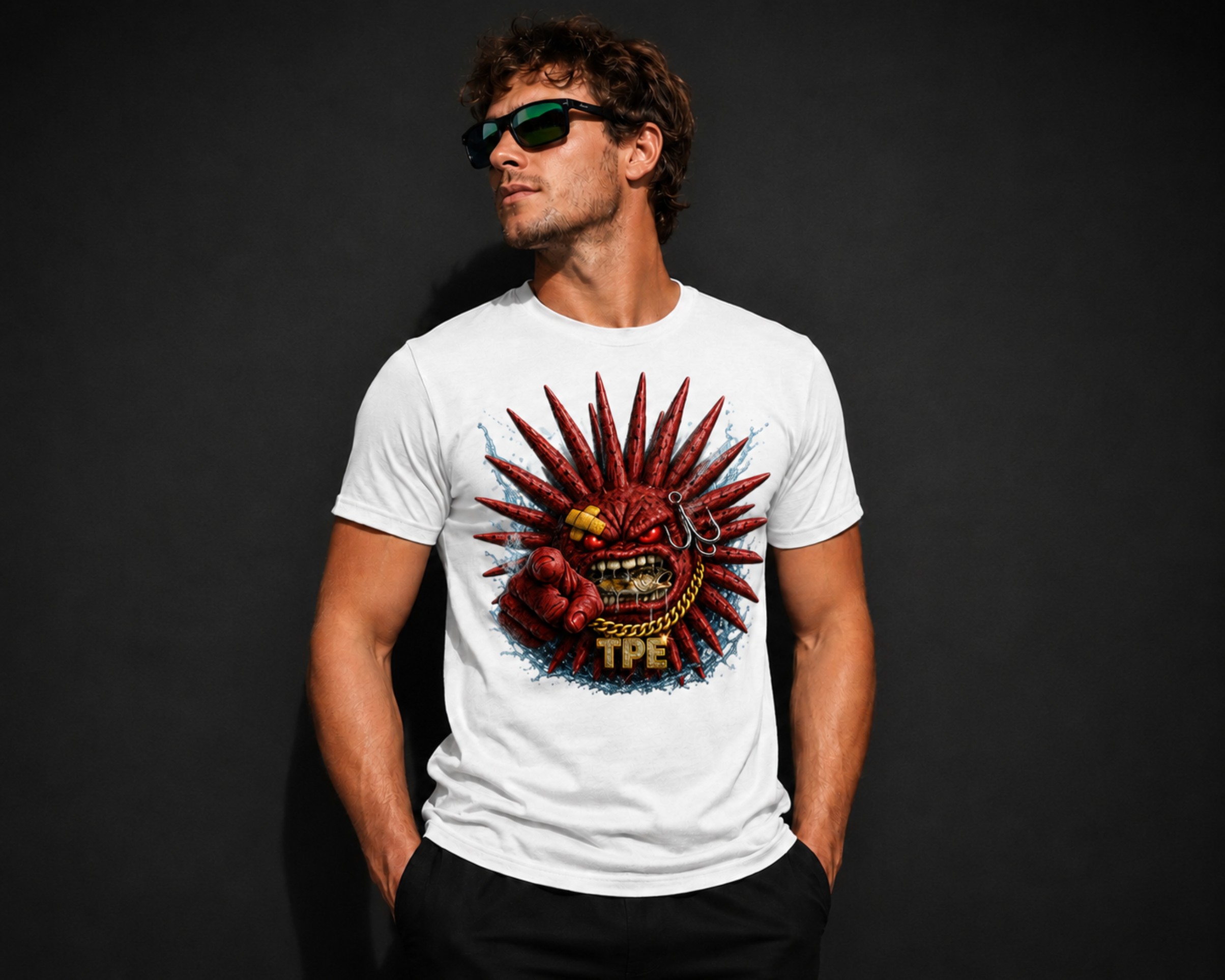 Urch Bass Fishing T-Shirt | Red Bug | Premium Cotton Graphic Tee