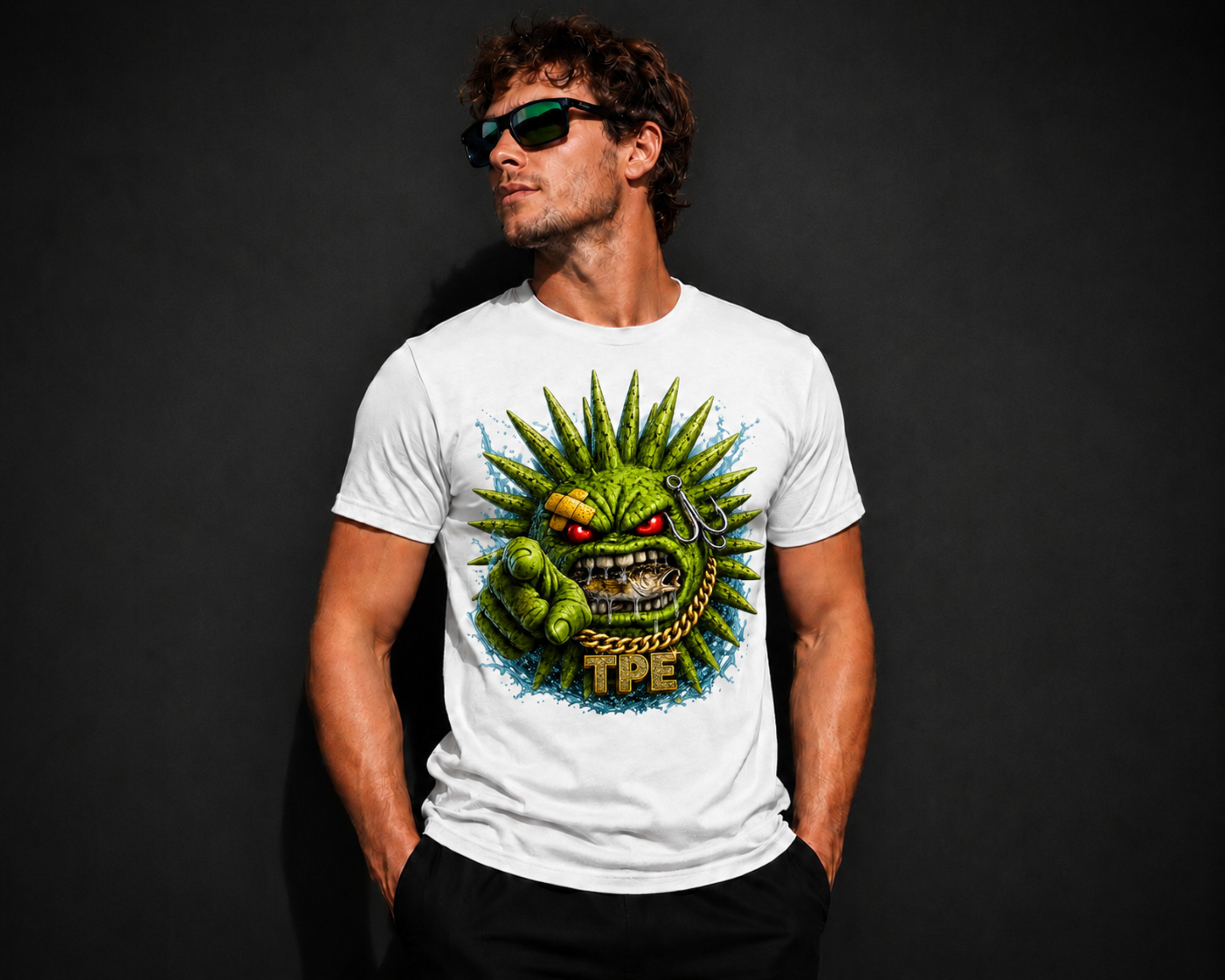 Urch Fishing T-Shirt | Chartreuse | Premium Cotton Graphic Tee